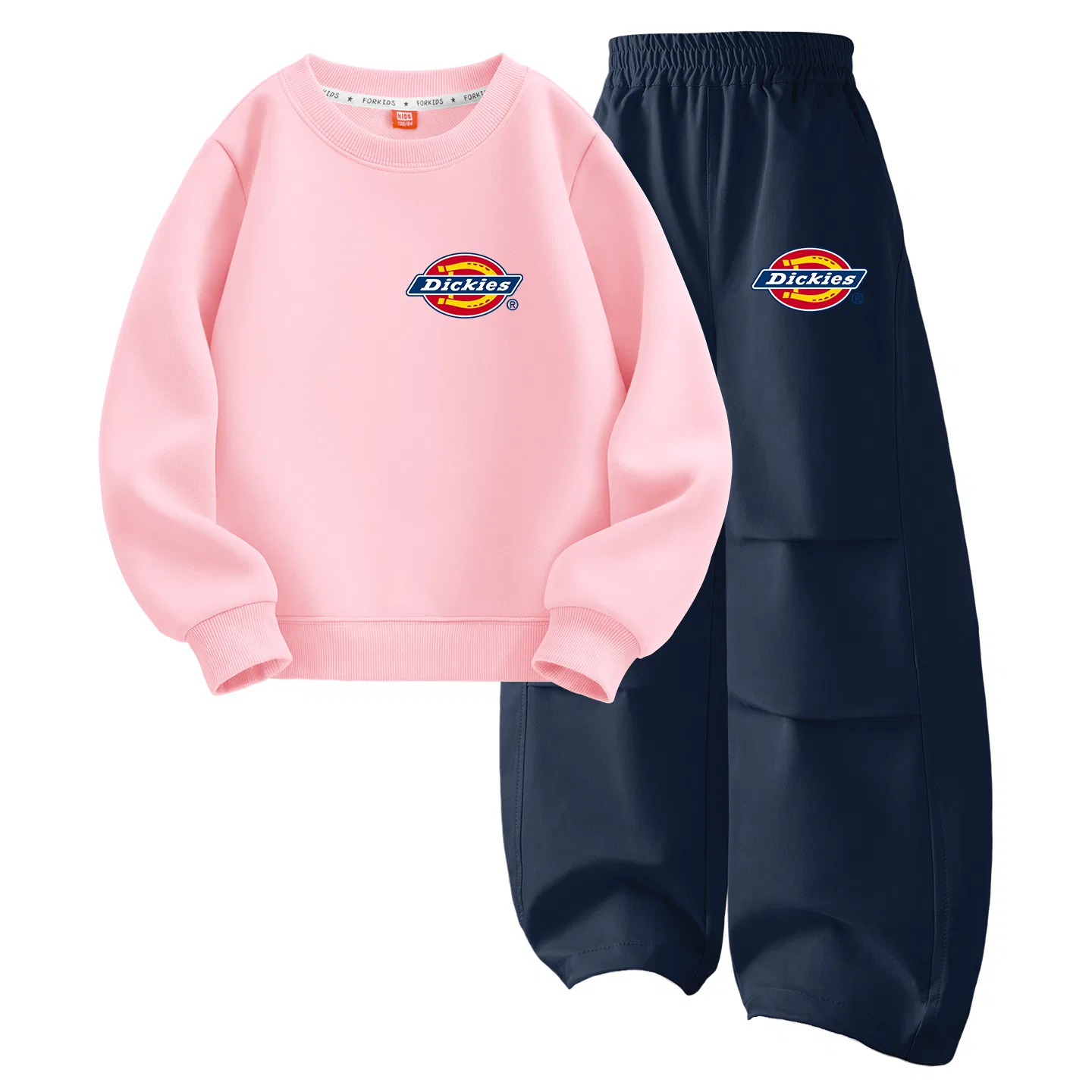 Детский спортивный комплект с принтом S Logo Dickies, Pink/Cyan