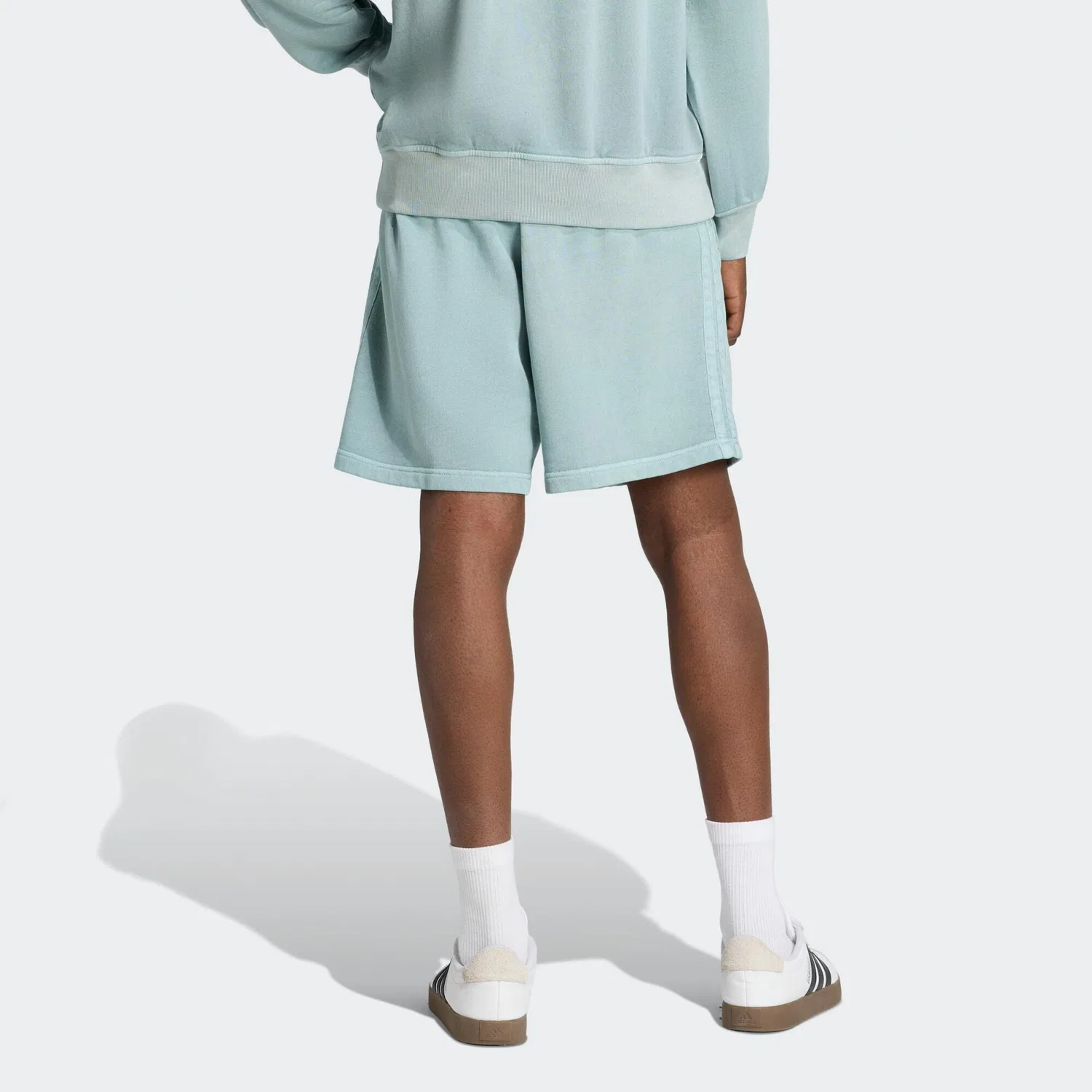 Мужские шорты из футера с принтом ALL SZN Adidas, Hellgrun — фото 3
