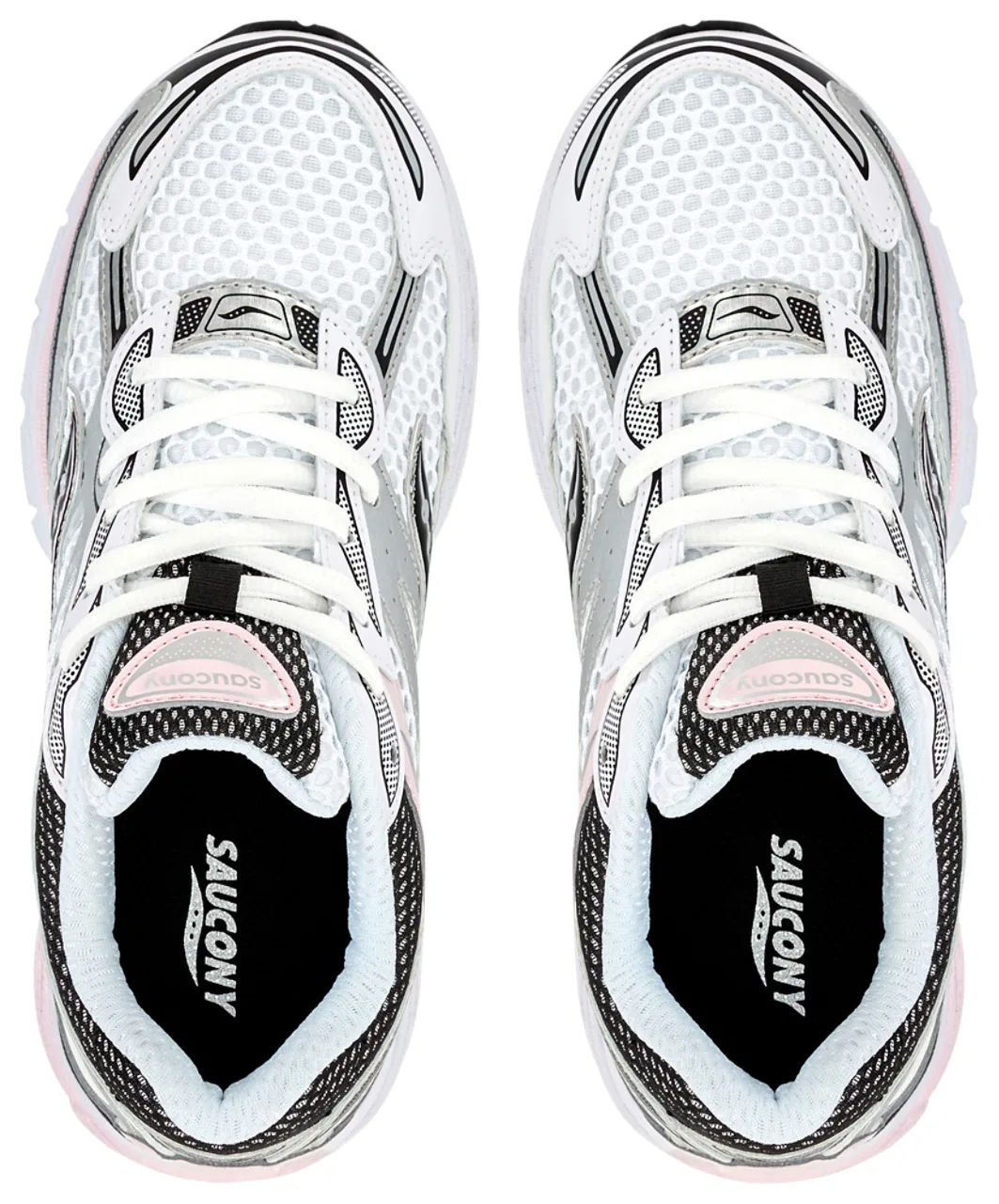 Кроссовки для девочек Omni 9 Saucony, цвет Silver/Pink — фото 4