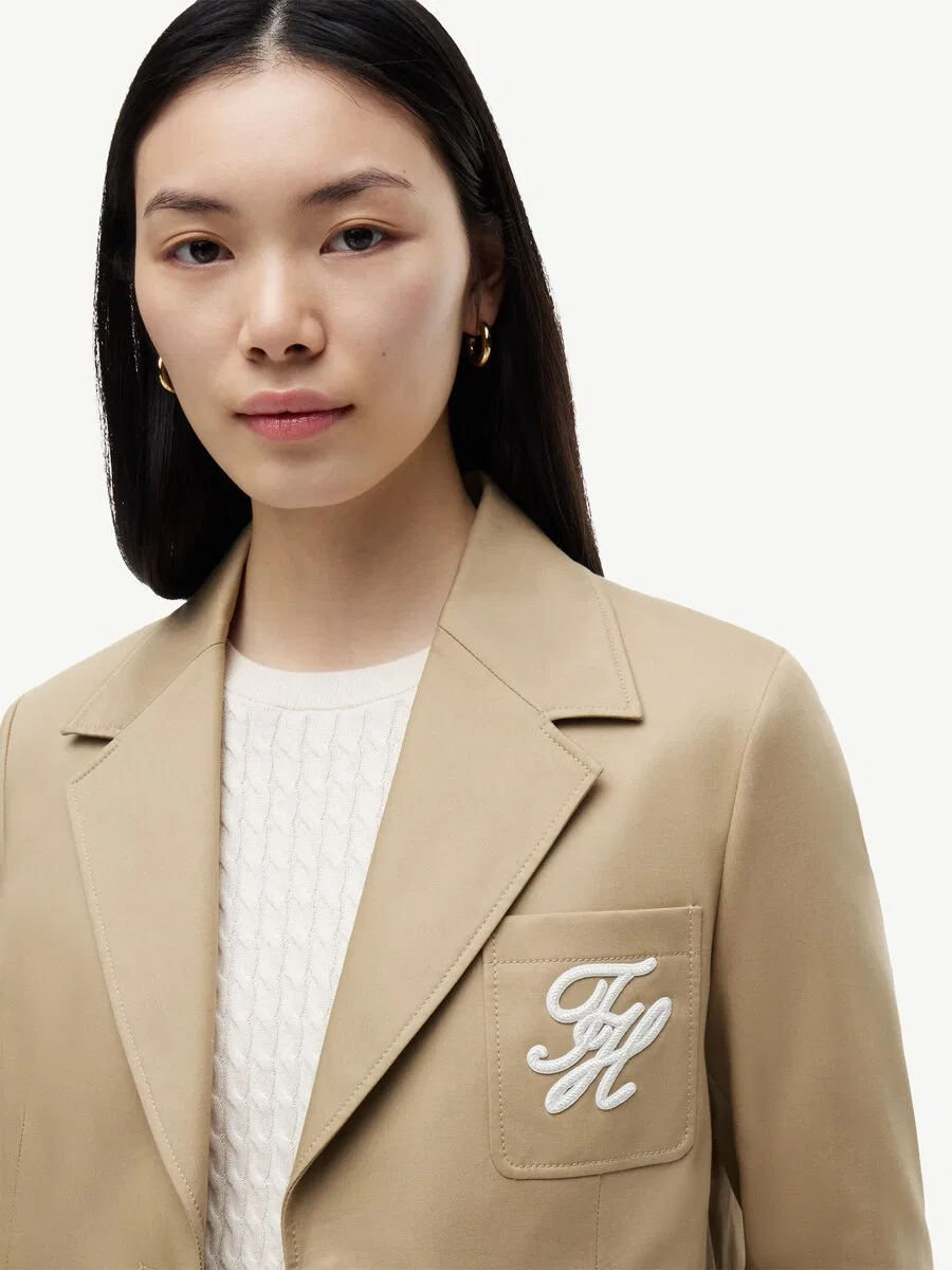 Блейзер TOMMY HILFIGER бежевого цвета — фото 2