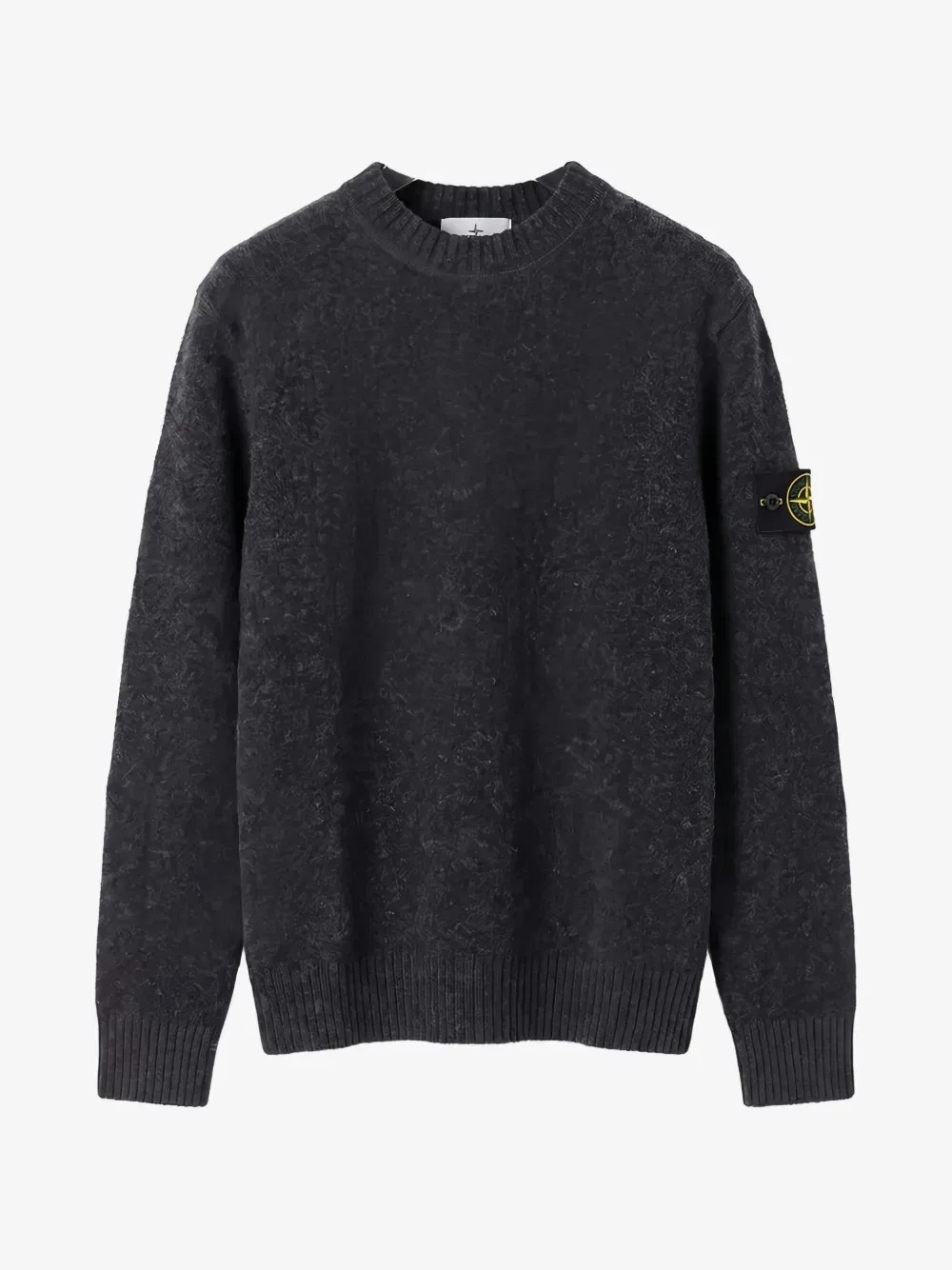 Джемпер с нашивкой-компасом Stone Island, серый
