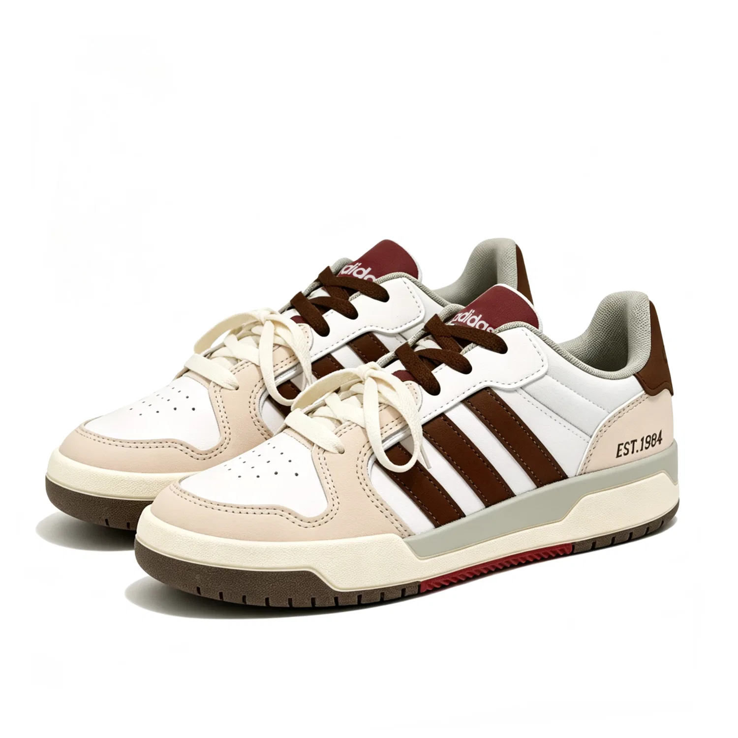 Детские кроссовки-скейтборд с принтом Adidas ENTRAP, Black Red — фото 4