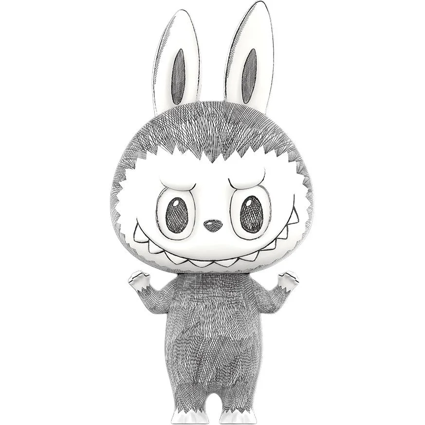 

Фигурка Pop Mart Mega Labubu Sketch, серый