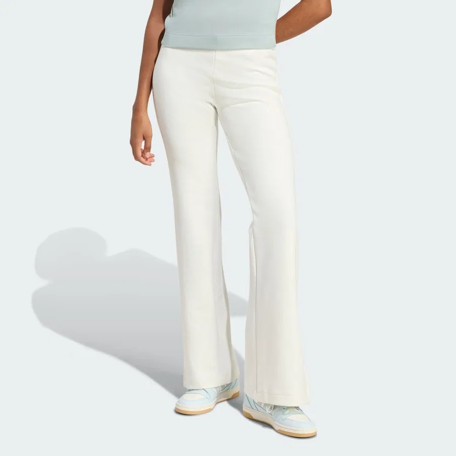 Брюки спортивные с расклешенными штанинами Soft Lux Flared Pants adidas, Белый