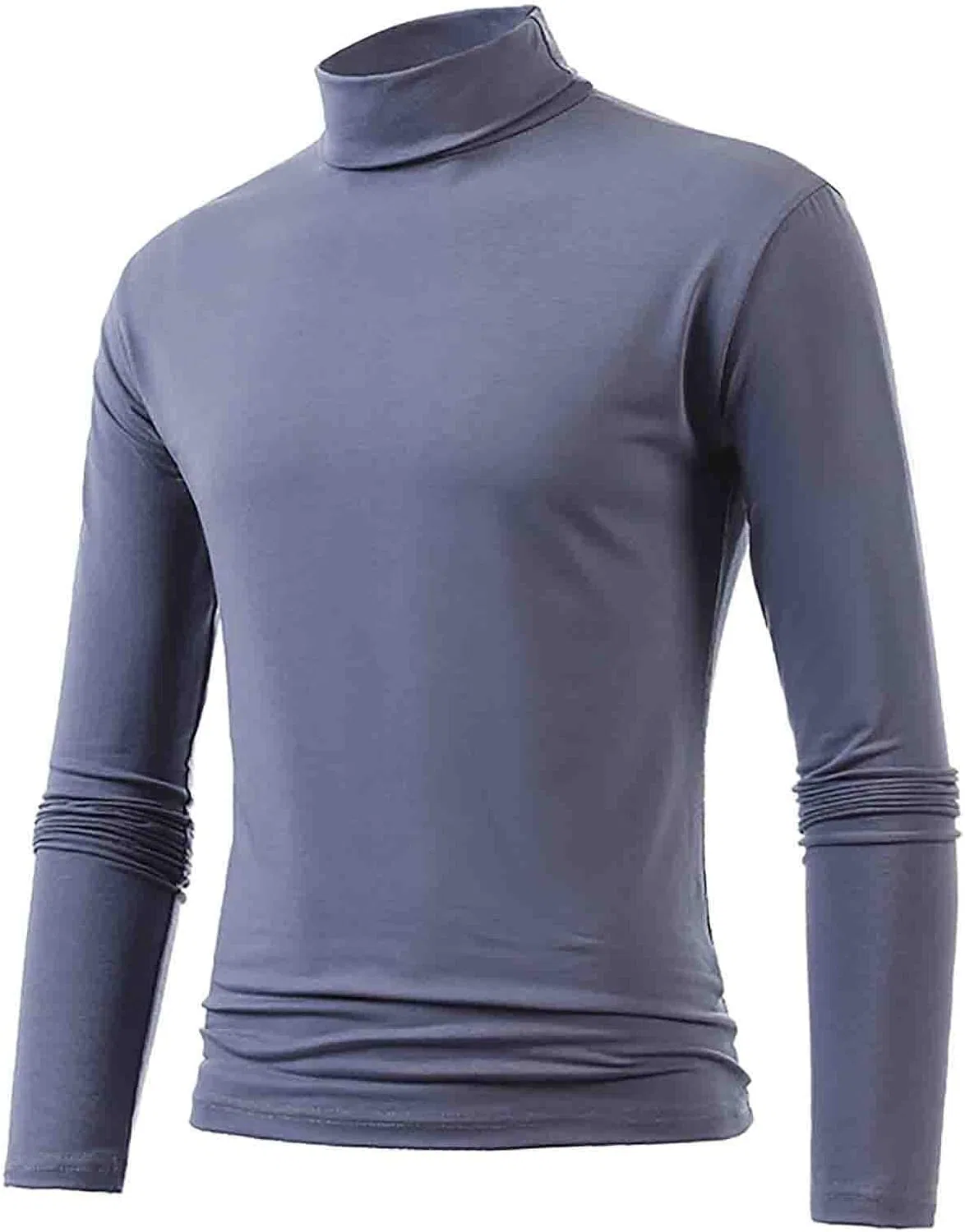 Мужская облегающая футболка с высоким воротом Compression, Dark Gray