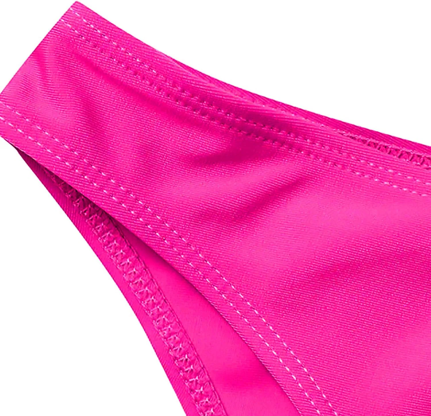 Женский танкини бандо топ с утяжкой живота, Hot Pink — фото 4