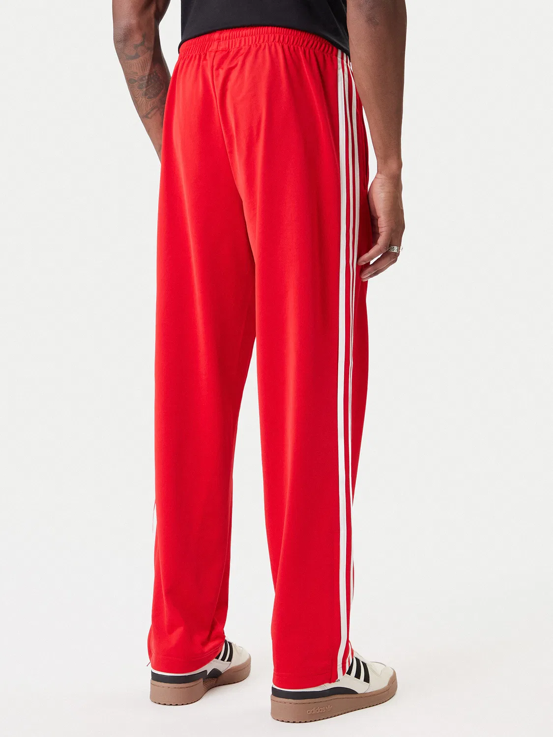 Мужские спортивные брюки свободного кроя Firebird Adidas, красный — фото 3