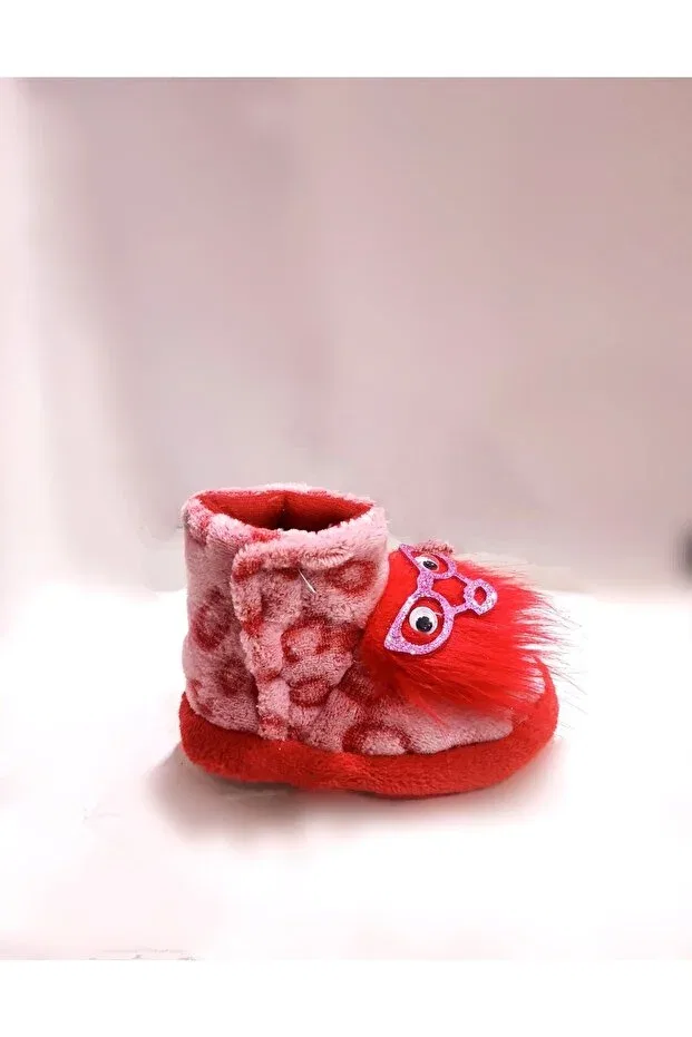 Детские тапочки для новорожденных с нескользящей подошвой Aykabaran, Red — фото 3