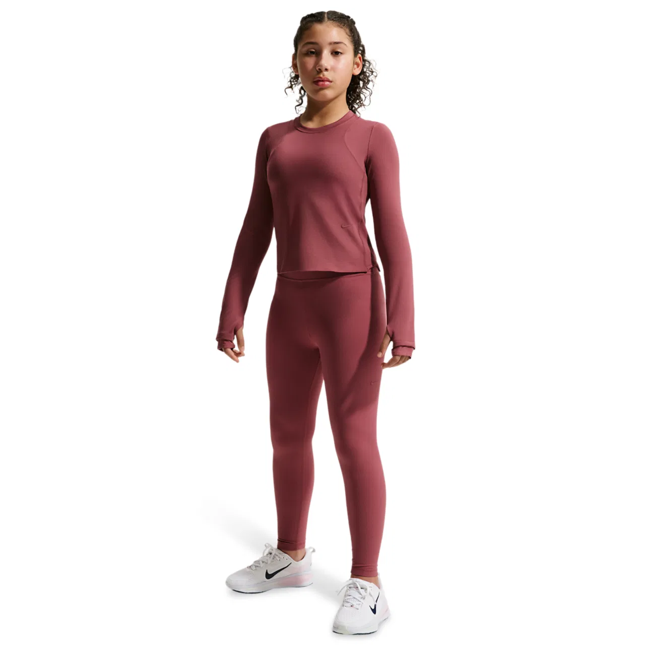 Женские леггинсы Nike Dri-FIT с высокой посадкой, Pink Smoke — фото 4