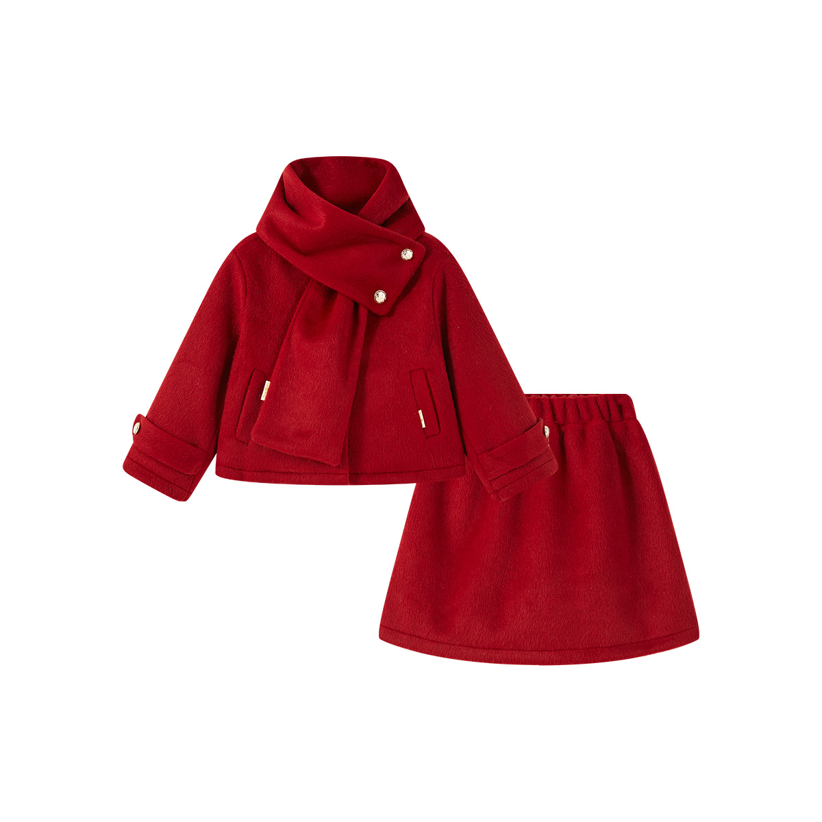 

Детские комплекты из двух предметов: юбка и утолщенные шорты Disney, красный