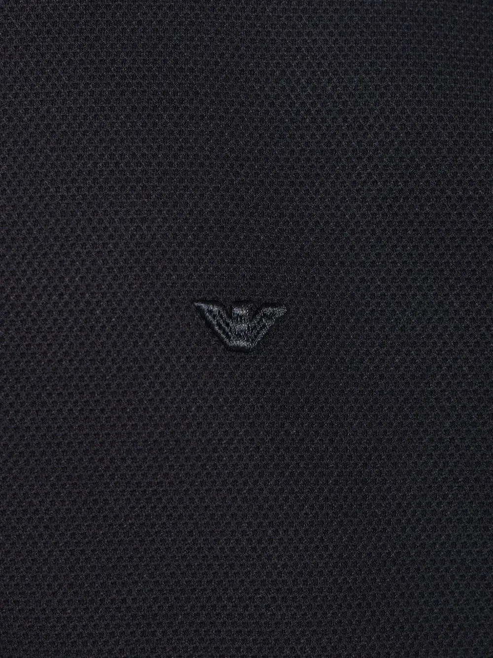 Текстурированный свитер на молнии Emporio Armani, синий — фото 3