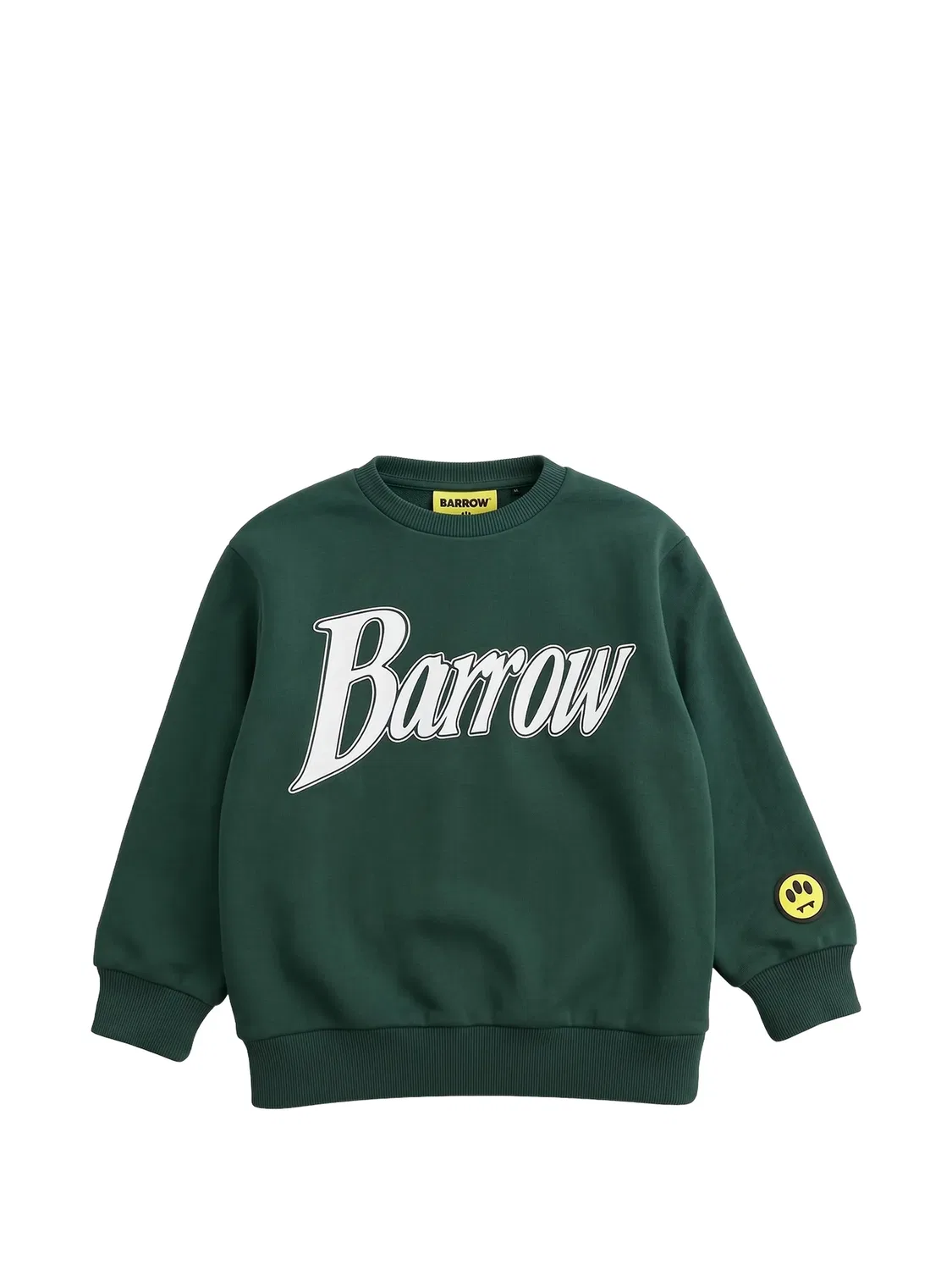 Хлопковый свитшот с логотипом BARROW, зеленый