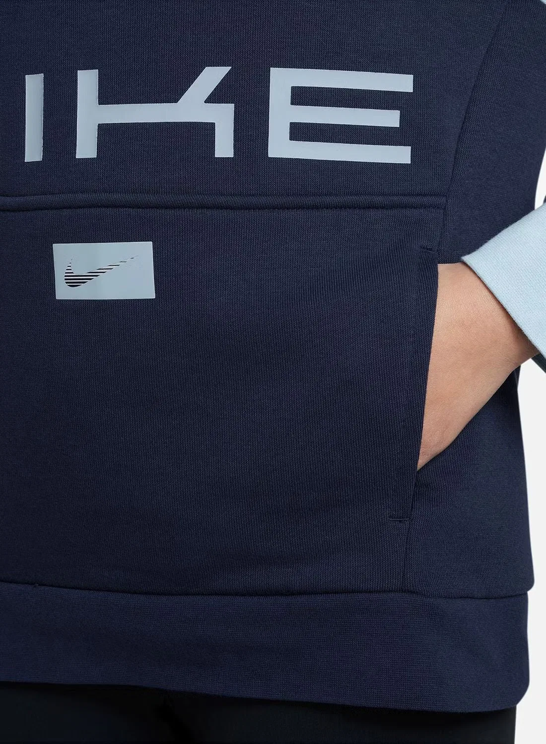 Пуловер детский с принтом Love Nike, синий — фото 3