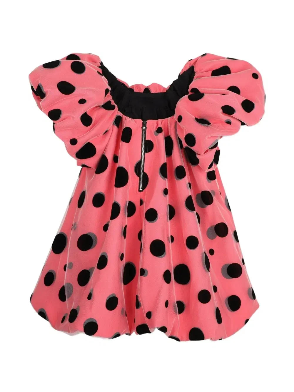 Платье в горох с бантом Marc Jacobs Kids, розовый — фото 2