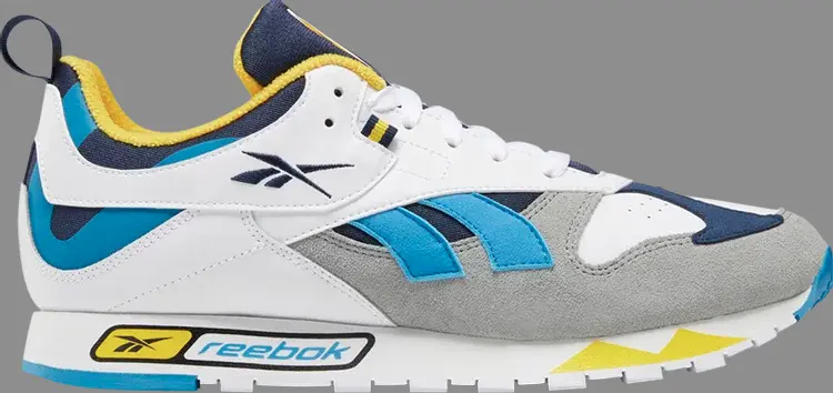 

Кроссовки classic leather rc 1.0 'white grey collegiate navy' Reebok, белый