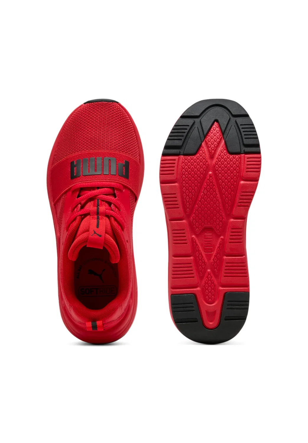 Детские кроссовки с шнуровкой SOFTRIDE Wired 2 JR Puma, Red Black — фото 3