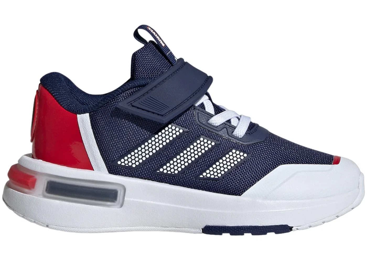Детские кроссовки спортивные Adidas Racer, Dark Blue Cloud White Silver Metallic