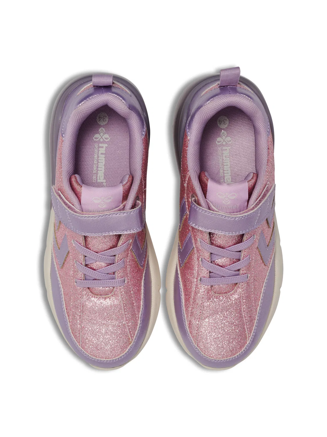 Детские кроссовки с принтом Daylight Glitter Hummel, Violett — фото 3