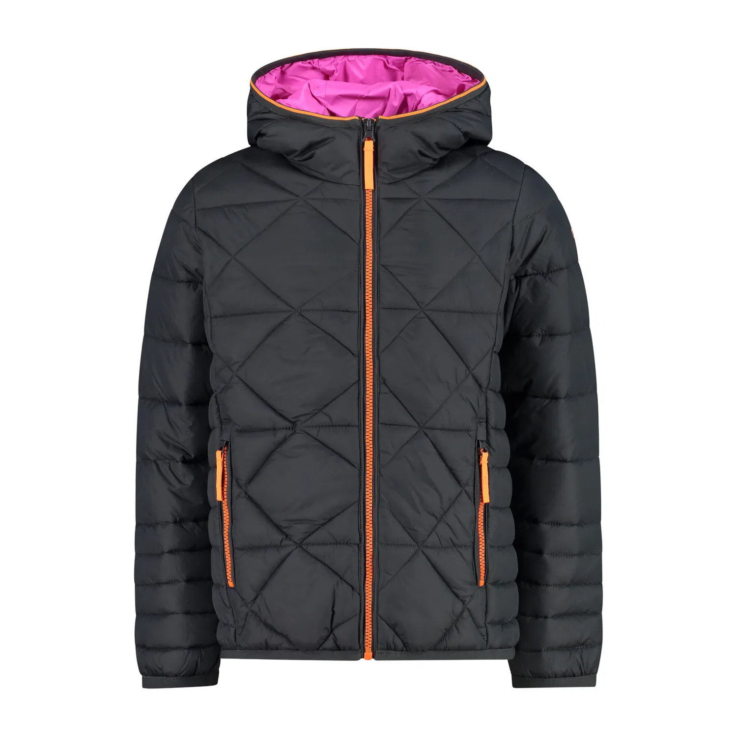 Детская куртка для девочек с капюшоном KID G JACKET FIX HOOD Cmp, Grau