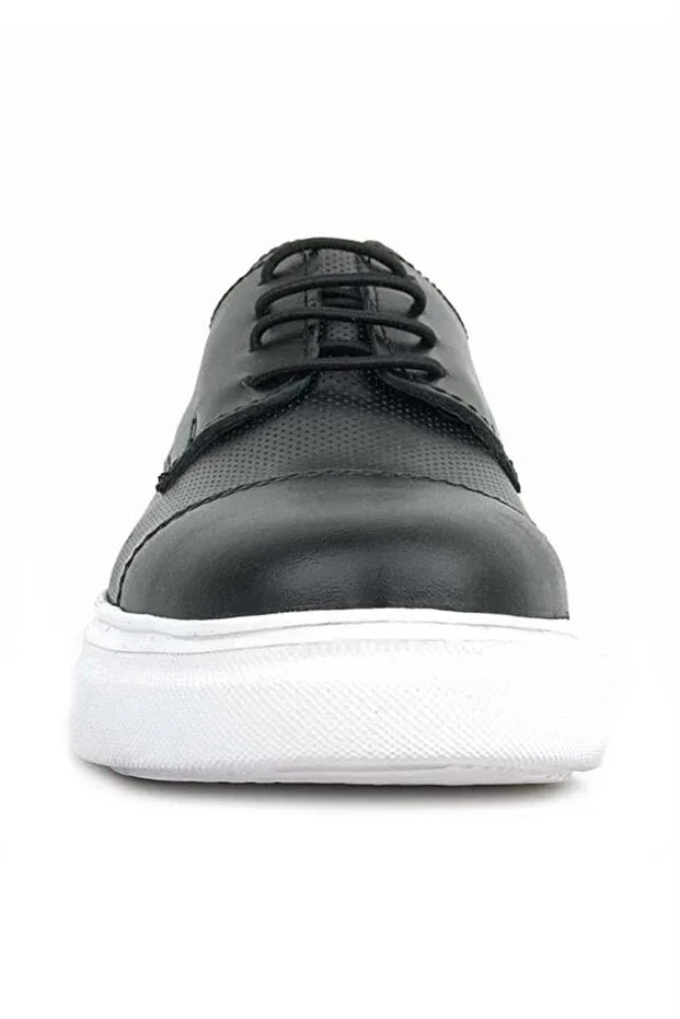 Детские классические туфли для мальчиков с высокой подошвой Rakerplus, Black — фото 4