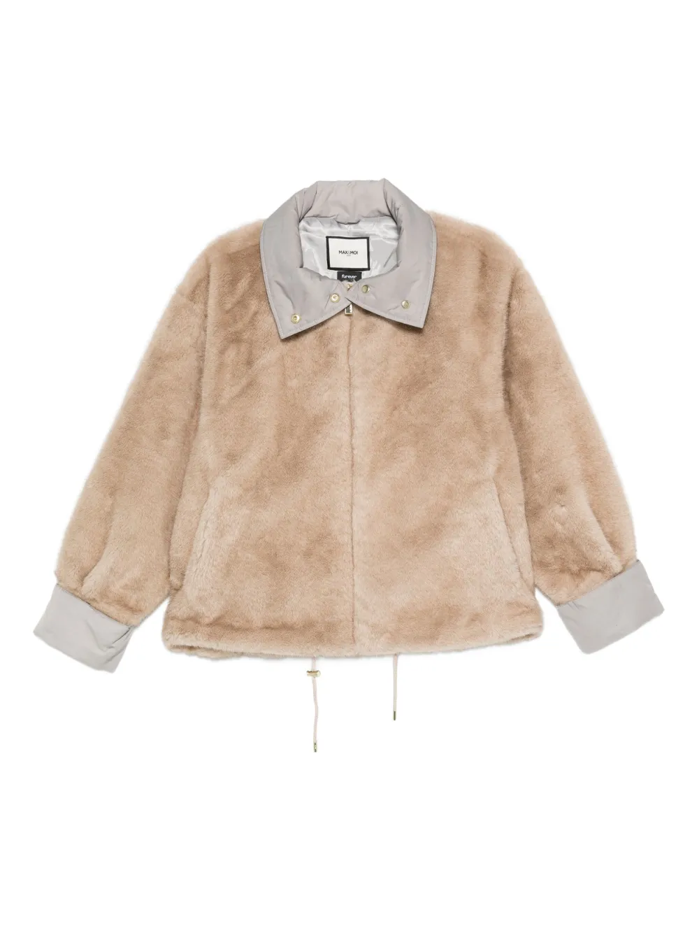 

Шуба из искусственного меха с кулиской Max & Moi, нейтральный