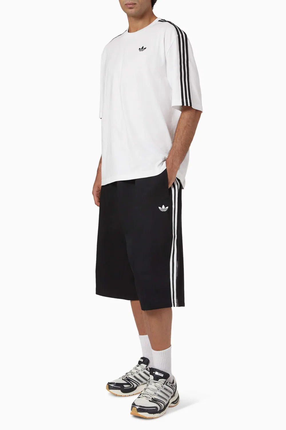 Шорты из хлопкового твила Adicolor Adidas — фото 2