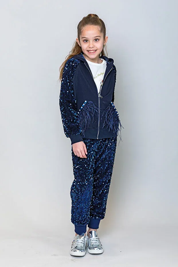 Детская куртка для девочек с длинным рукавом Incity, Navy Blue
