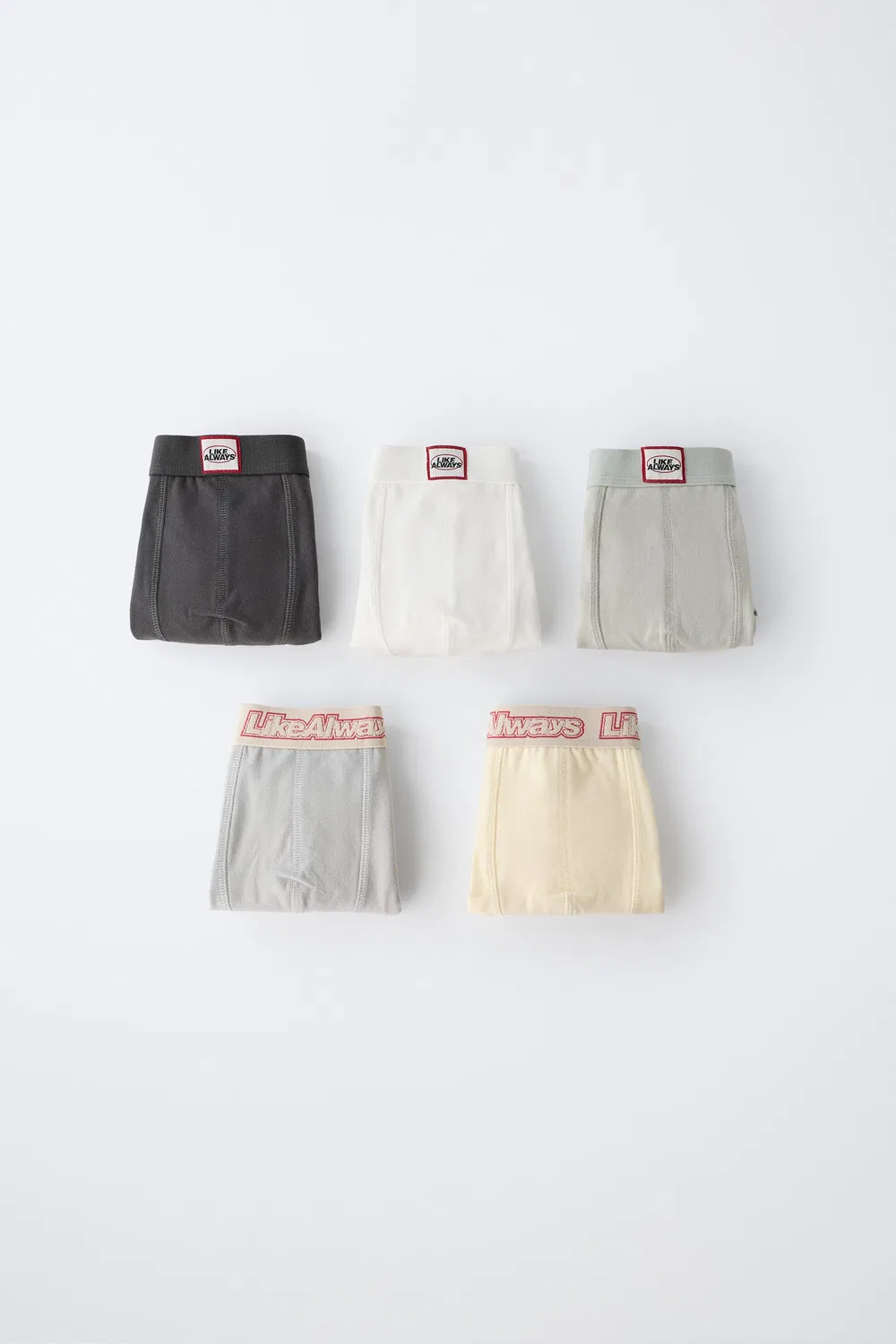 6-14 лет / Набор из 5 боксеров с этикетками ZARA, Multicoloured