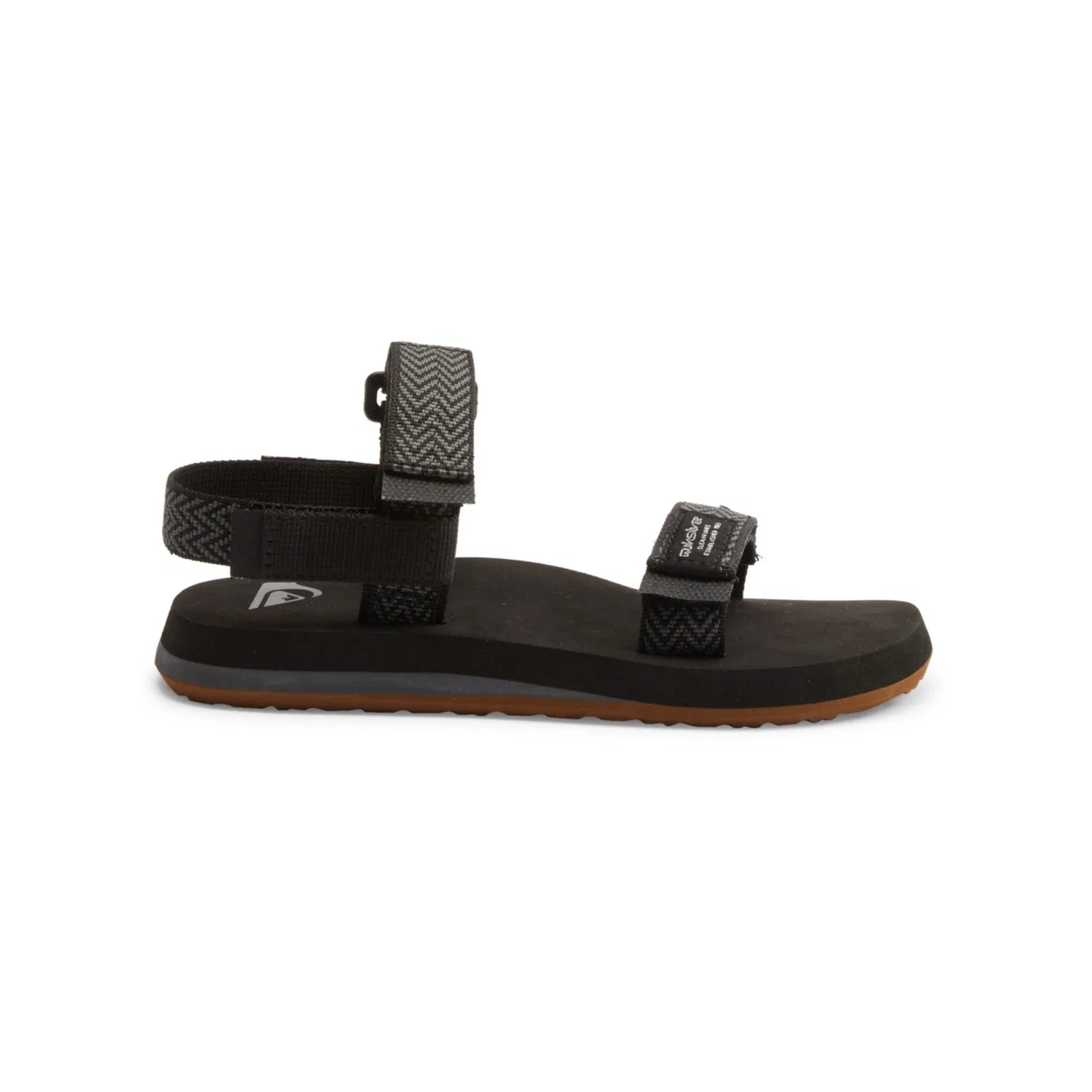 Детские сандалии с регулируемым ремешком Quiksilver, Black/Grey/Black — фото 2
