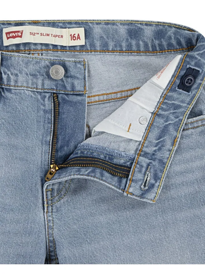 Джинсы с зауженным кроем 512 Levi'S Kids, голубой — фото 3