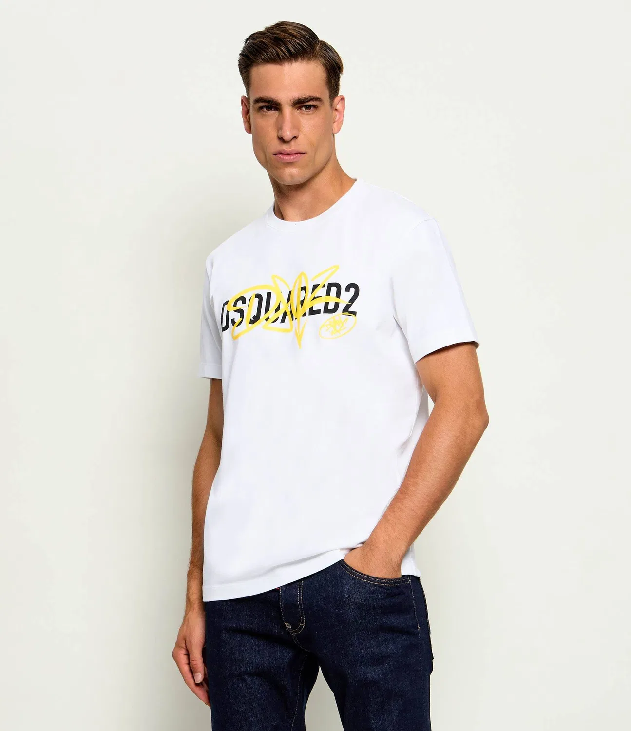 Футболка с круглым вырезом Dsquared2, Bianco