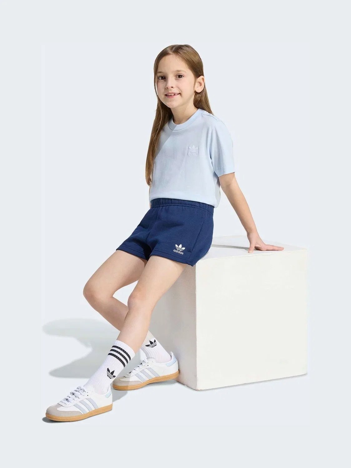 Набор футболка и шорты adidas Originals, синий — фото 3