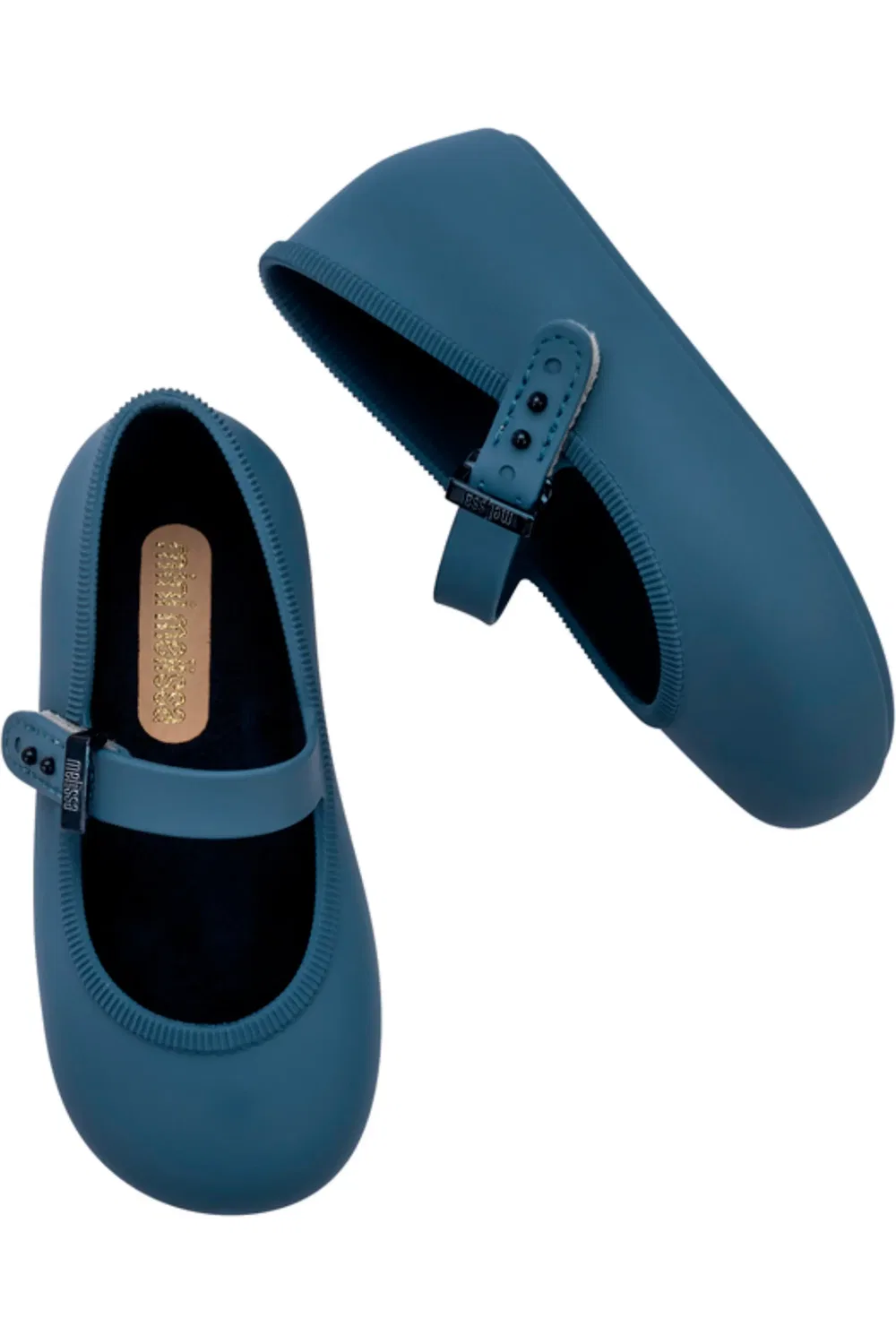 Детские балетки на плоской подошве Soft Ballerina Mini Melissa, синий — фото 4