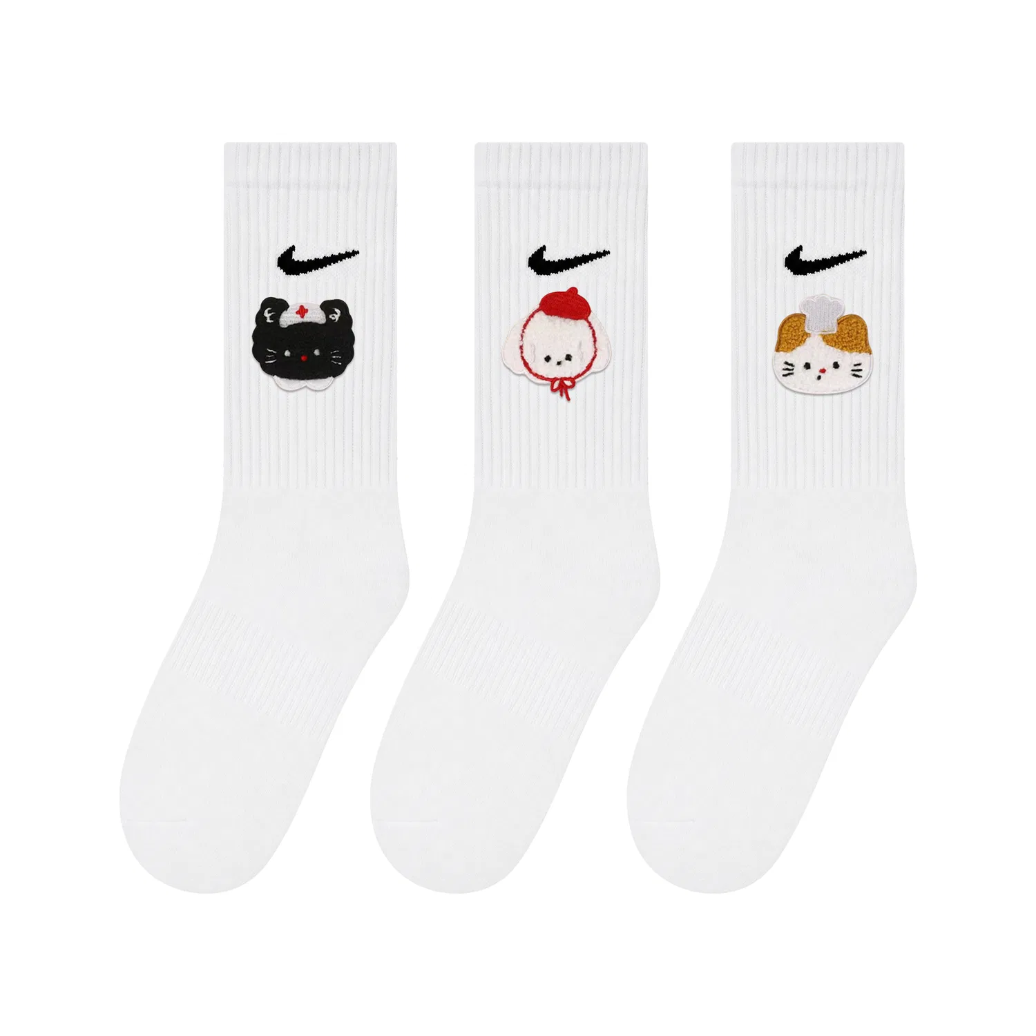 Носки для школьников, средней растяжимости, Nike, White