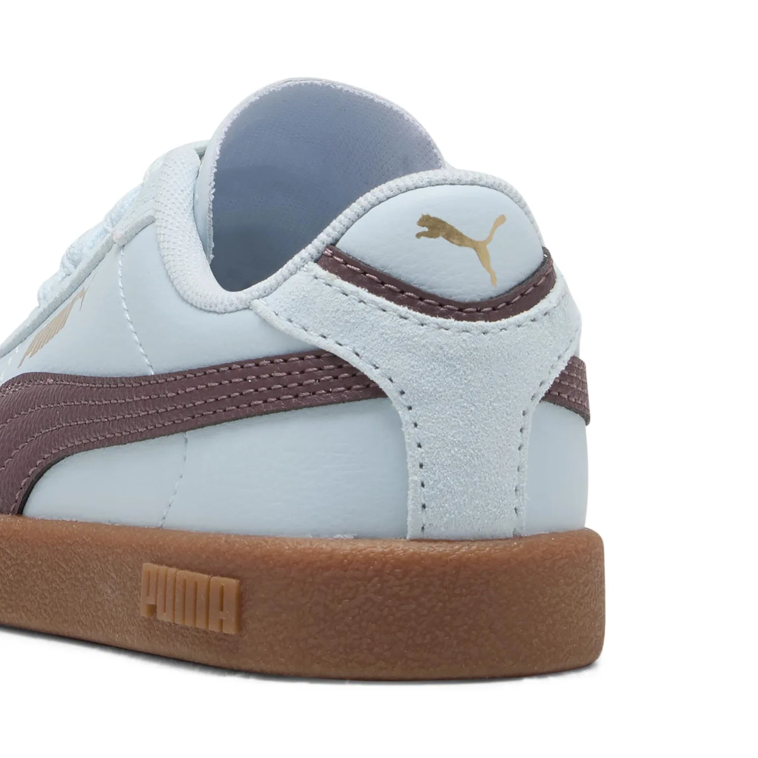 Детские кроссовки для мальчиков с принтом PUMA Club II Era PS PUMA, Aqua Glow Rich Cocoa — фото 2
