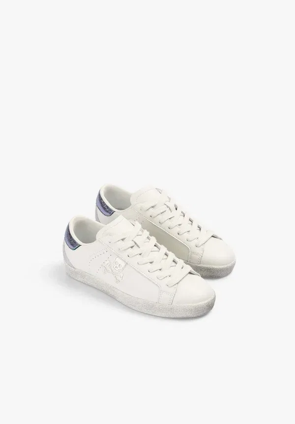 Кроссовки кожаные Henry sneakers Scalpers, White Purple, фиолетовый — фото 2
