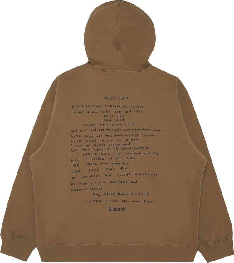 Толстовка Supreme Gummo Hooded Sweatshirt 'Olive Brown', коричневый — фото 3