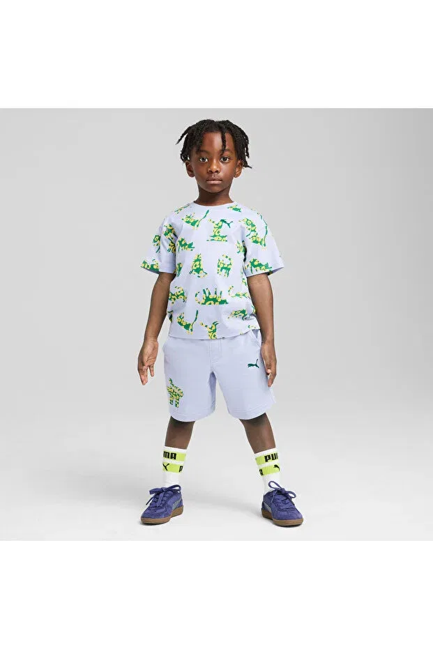 Детские шорты для девочек с принтом Puma Kids, Cool Weather — фото 2