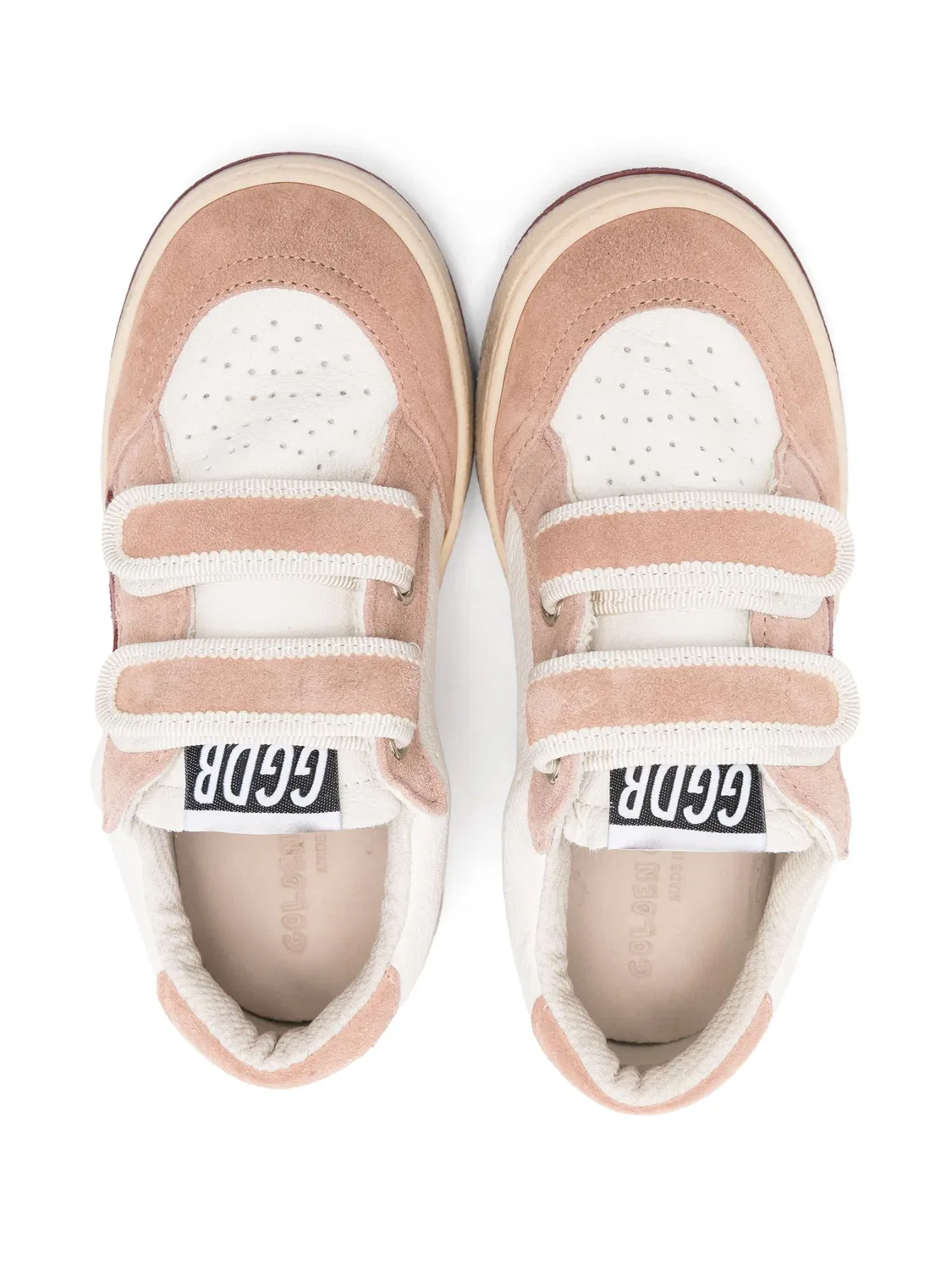 Кроссовки из телячьей кожи для девочек Golden Goose, белый — фото 3