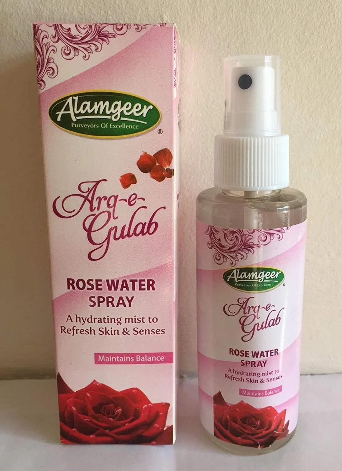 Тоник для лица Rose Water Spray, Alamgeer, Organic, 120 мл