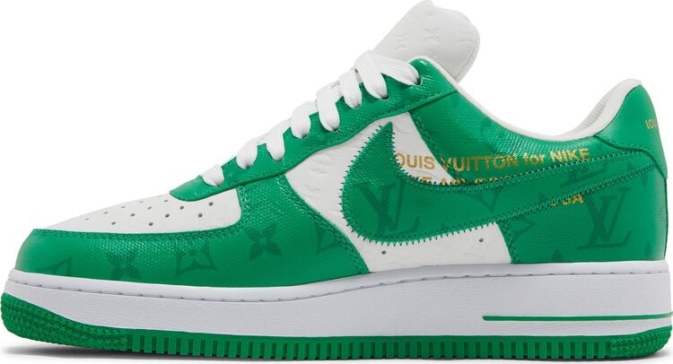 Лимитированные кроссовки Nike Louis Vuitton x Air Force 1 Low 'White Gym Green', зеленый — фото 4