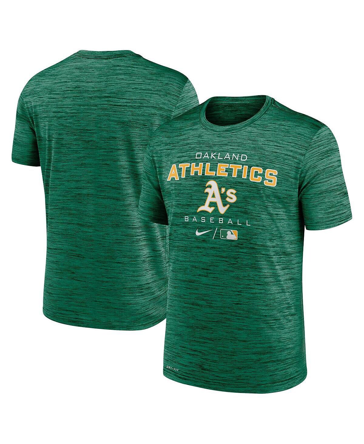 

Мужская футболка oakland athletics oakland athletics authentic collection velocity practice space-dye performance t-shirt Nike, мульти