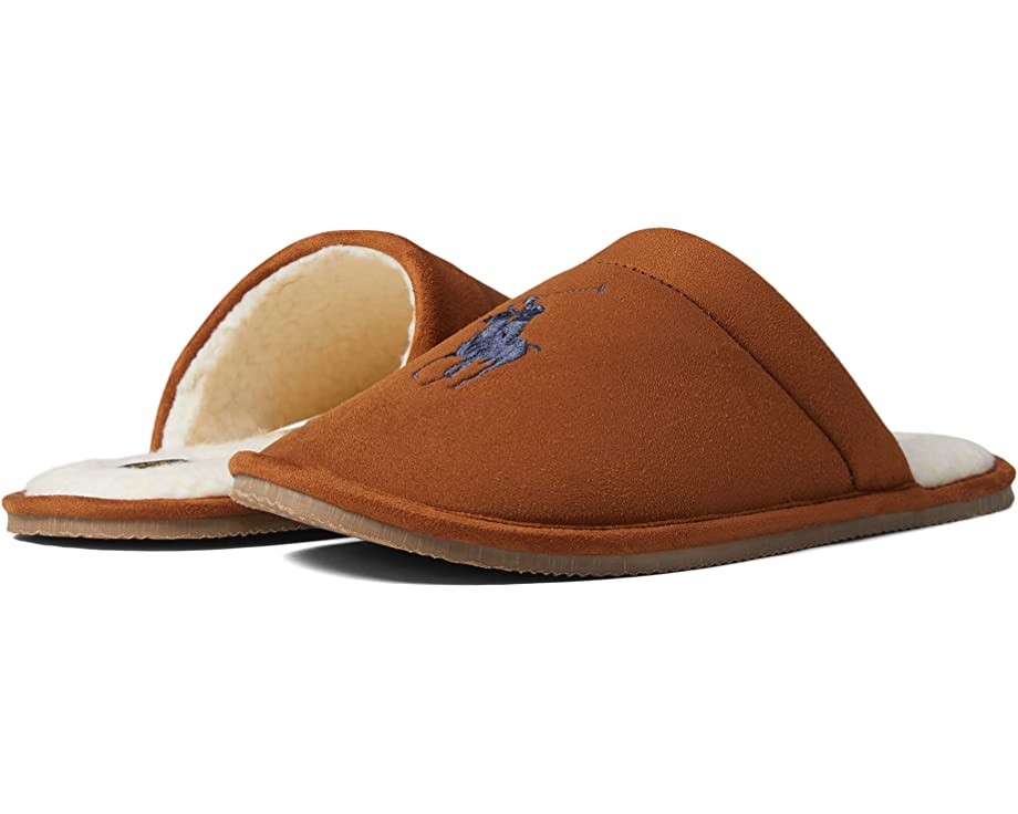 

Слипперы Klarence Scuff Slipper Polo Ralph Lauren, табак