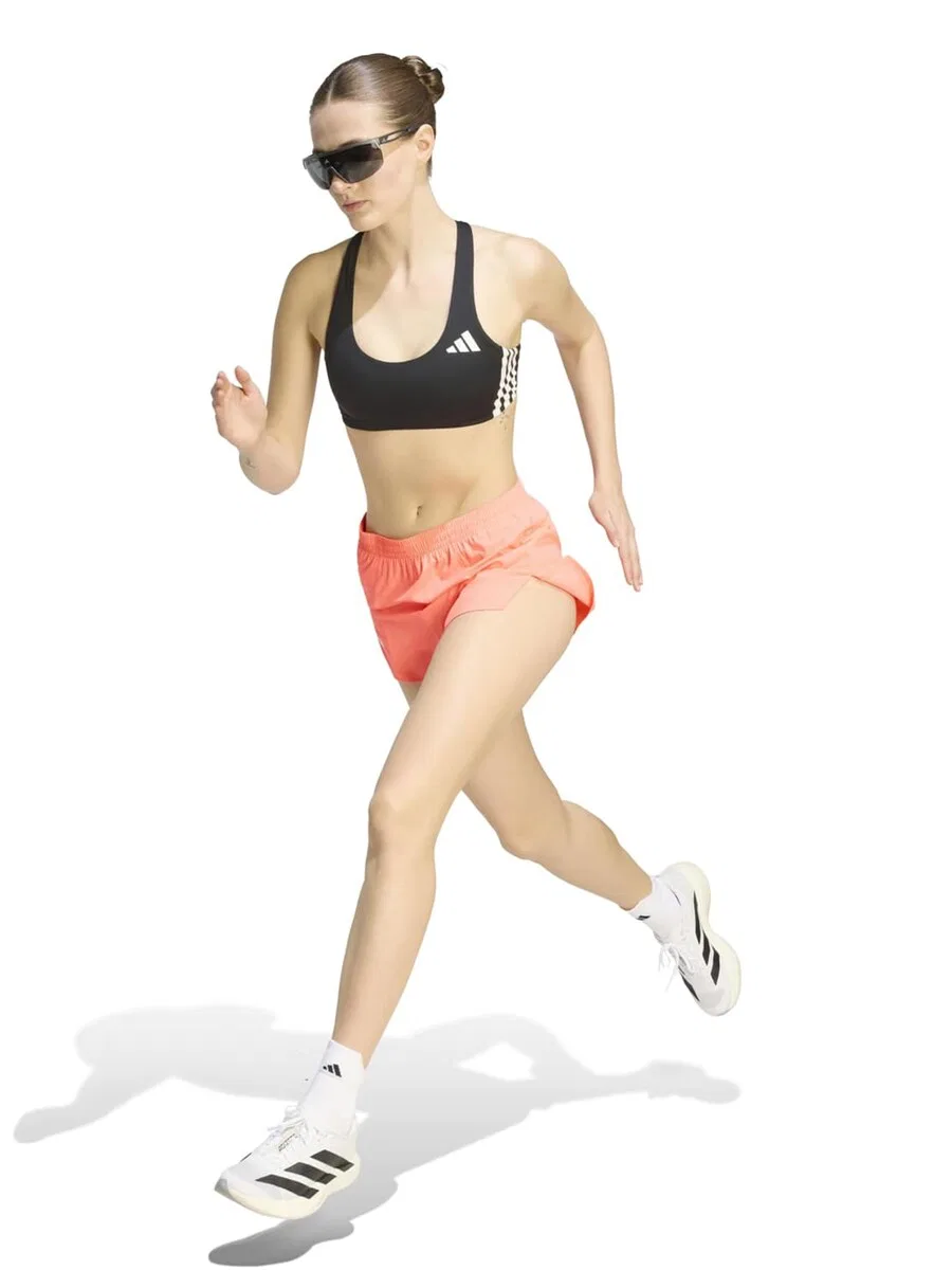 Спортивные шорты ADIDAS PERFORMANCE Regular Workout Pants 'ADIZERO' малинового цвета — фото 4