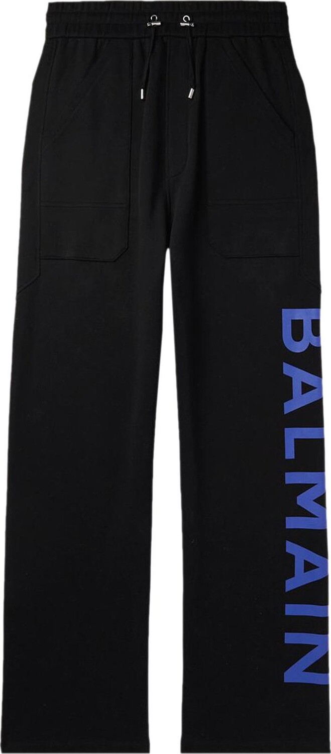 

Брюки Balmain Side Printed Trousers 'Black', черный
