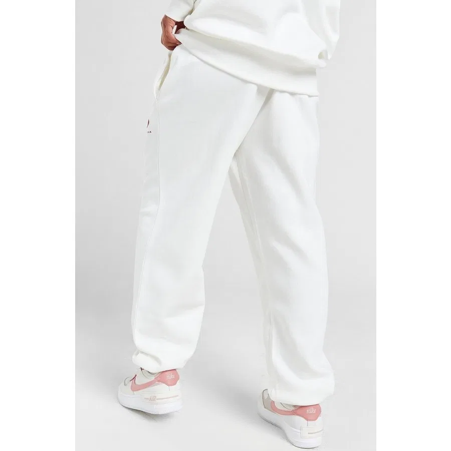 Женские спортивные штаны oversize с высоким поясом, модель Phoenix Fleece, Nike, Белый — фото 2