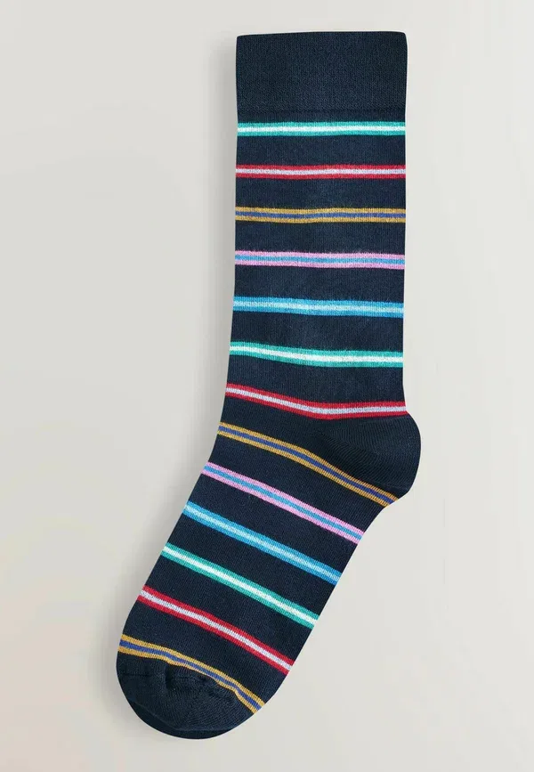 Носки 4 шт, дышащие, Next, темно-синий Neon Spot Stripe — фото 3