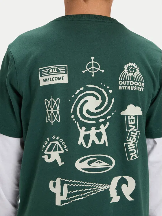 Футболка regular fit Hw Welcome All Quiksilver, мультиколор — фото 4