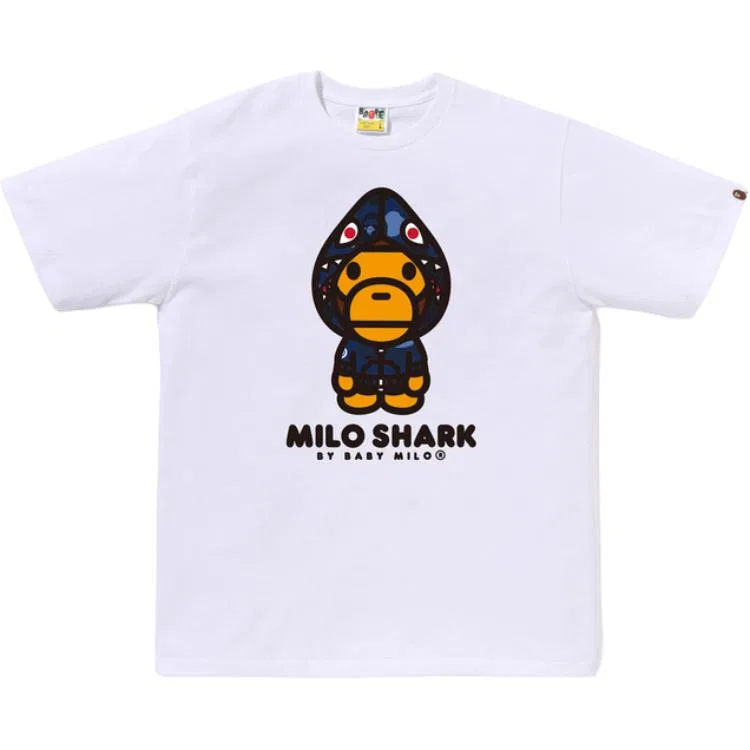 Детская футболка с круглым вырезом FW26 A BATHING APE, White Blue