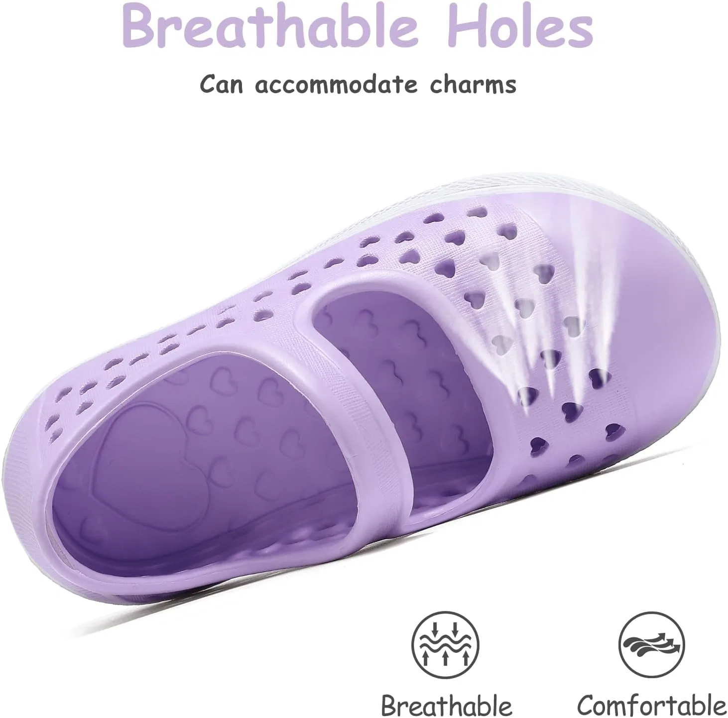 Детские туфли Мэри Джейн для девочек Mary Jane Water Shoes Nedaan, Purple — фото 3